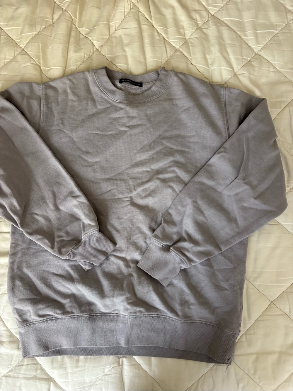 Brandy Melville Light Lavender Crewneck Sweatshirt - Picture 2 of 3